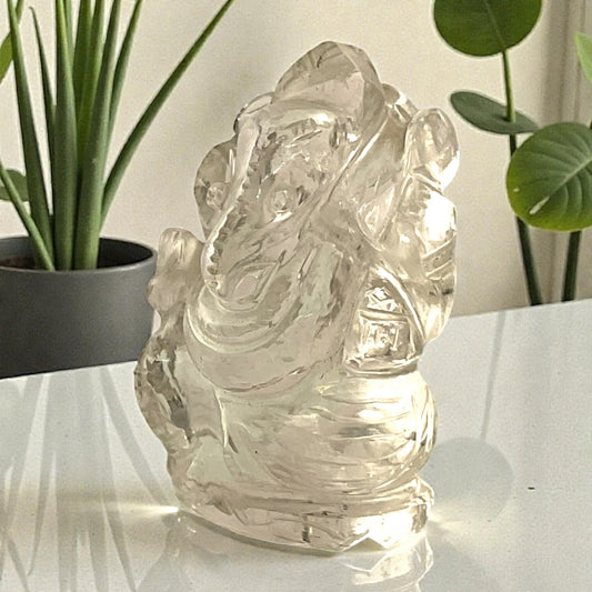 Clear Quartz Ganesha