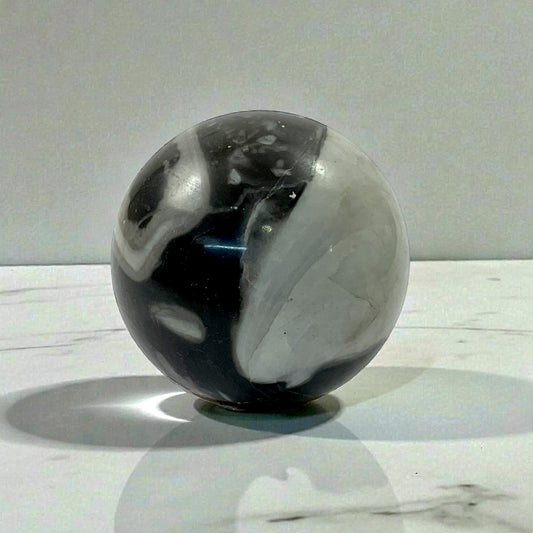 Shell jasper ball