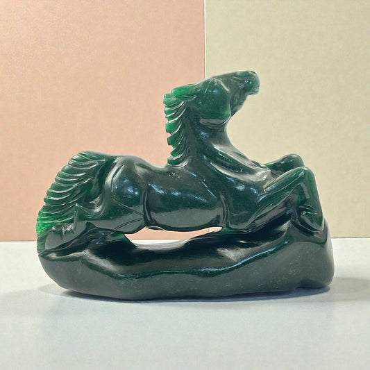 Green Aventurine Horse