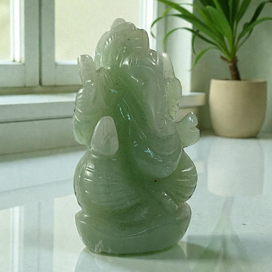 L-Green Aventurine Ganesha