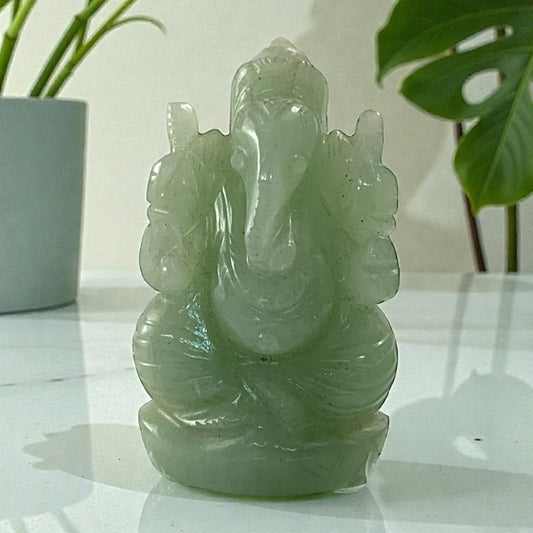 L-Green Aventurine Ganesha