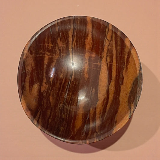 Brown Zebra Jasper Bowl