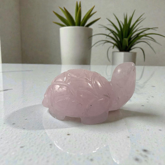Rose Quartz Turtle
