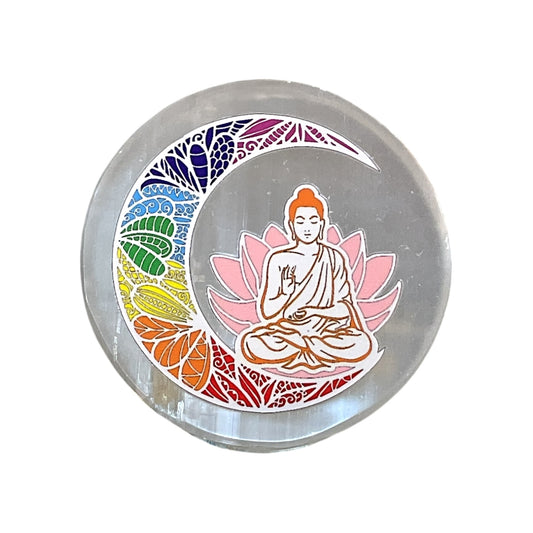Selenite Round Charging Plate
