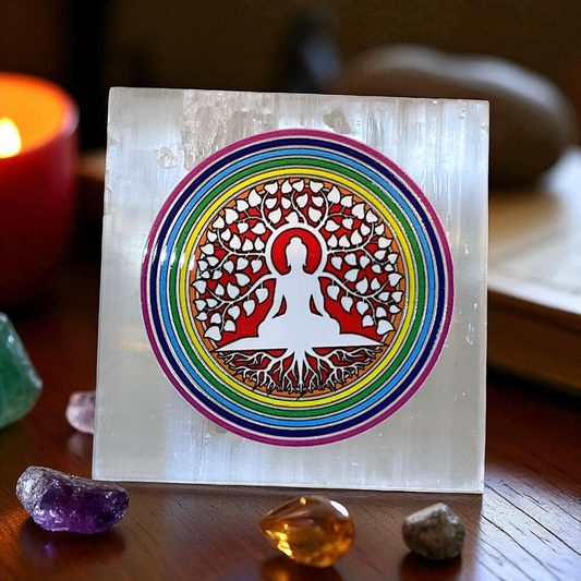 Selenite Square Charging Plate