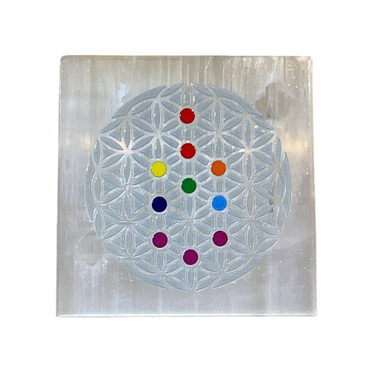Selenite Square Charging Plate