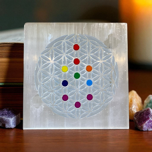 Selenite Square Charging Plate