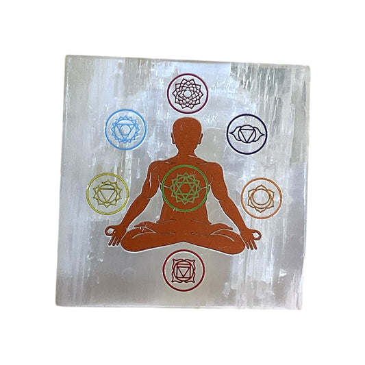 Selenite Square Charging Plate