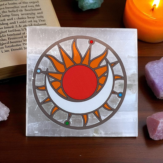 Selenite Square Charging Plate