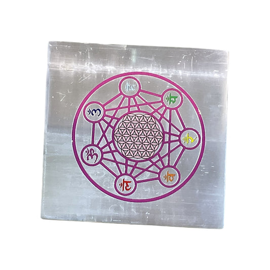 Selenite Square Charging Plate