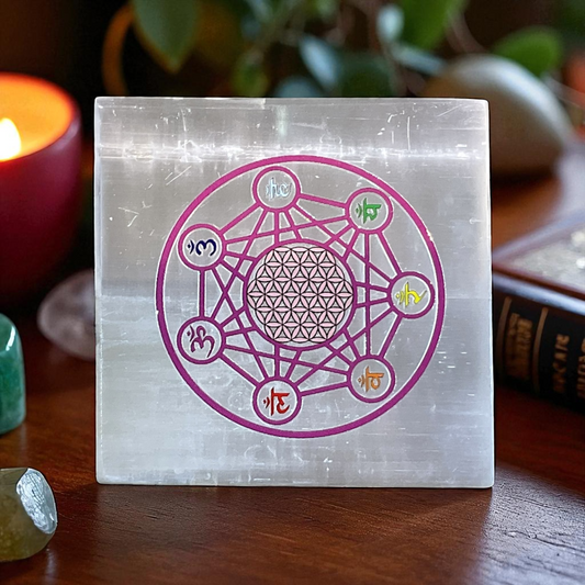 Selenite Square Charging Plate