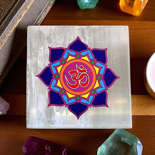 Selenite Square Charging Plate