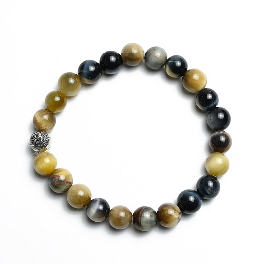 Natural Star Tiger Eye Bracelet, Gemstone Bracelet 8mm Beads