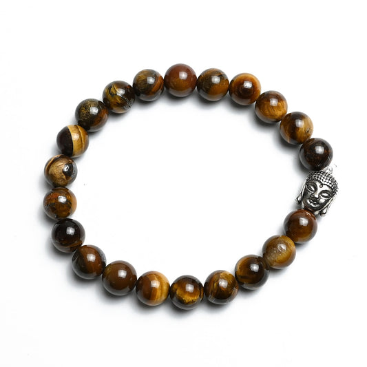 Natural Tiger'S Eye  Bracelet, Gemstone Bracelet 8mm Beads