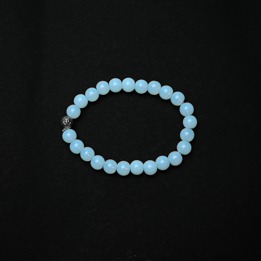 Natural Opalite  Bracelet, Gemstone Bracelet 8mm Beads