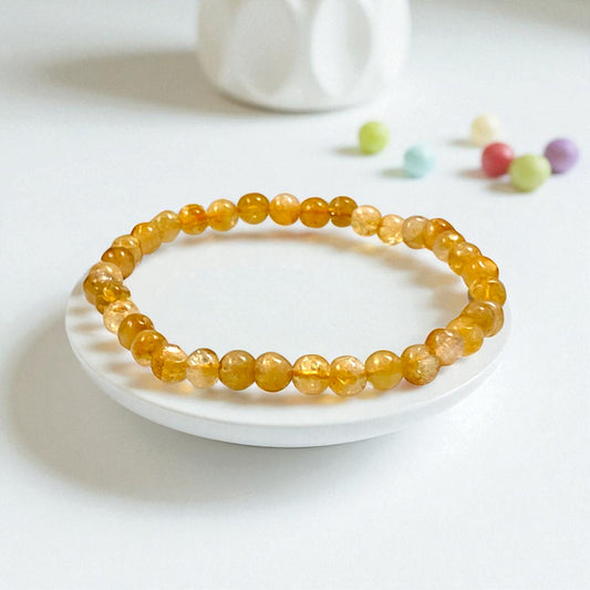 Citrine Bracelet for Motivation & Strength (5-6) mm beads