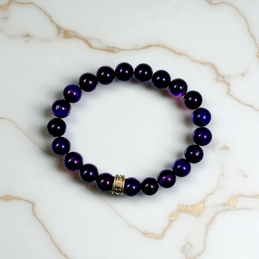 Premium Amethyst Gemstone Bracelet