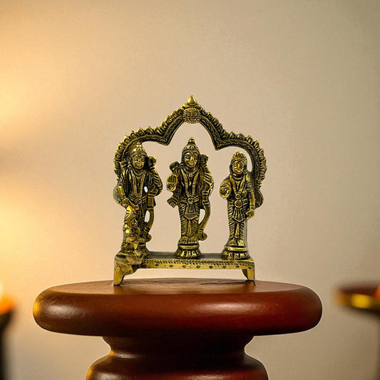 Brass Ram Darbar Idol (Ram, Sita, Lakshman & Hanuman)