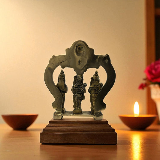 Brass Ram Darbar Idol (Ram, Sita, Lakshman & Hanuman)