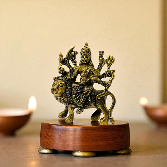 Brass durga maa