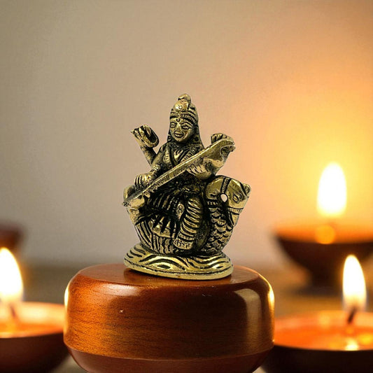Brass Sarasvati ji