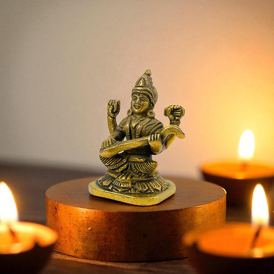 Brass Sarasvati ji