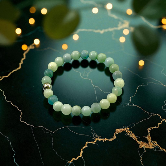 Amazonite Bracelet 8mm – Stone of Courage & Truth