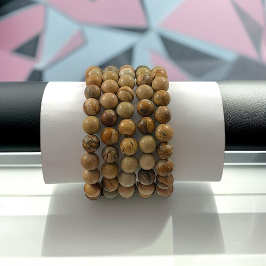 picture jasper Bracelet 8 mm Beads