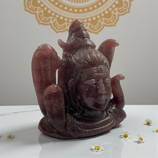 Strawberry Quartz Shiva