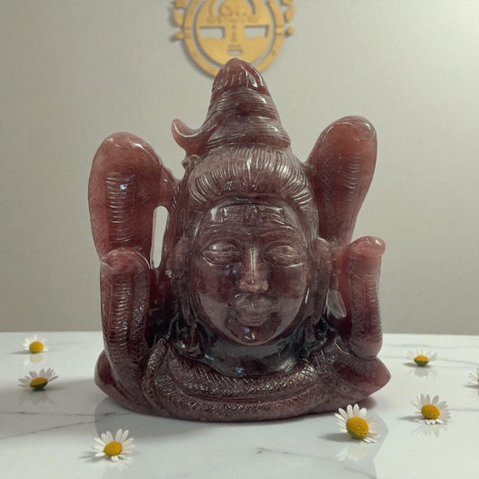Strawberry Quartz Shiva