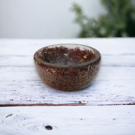 2.75" Orgone Garnet Crystal Bowl