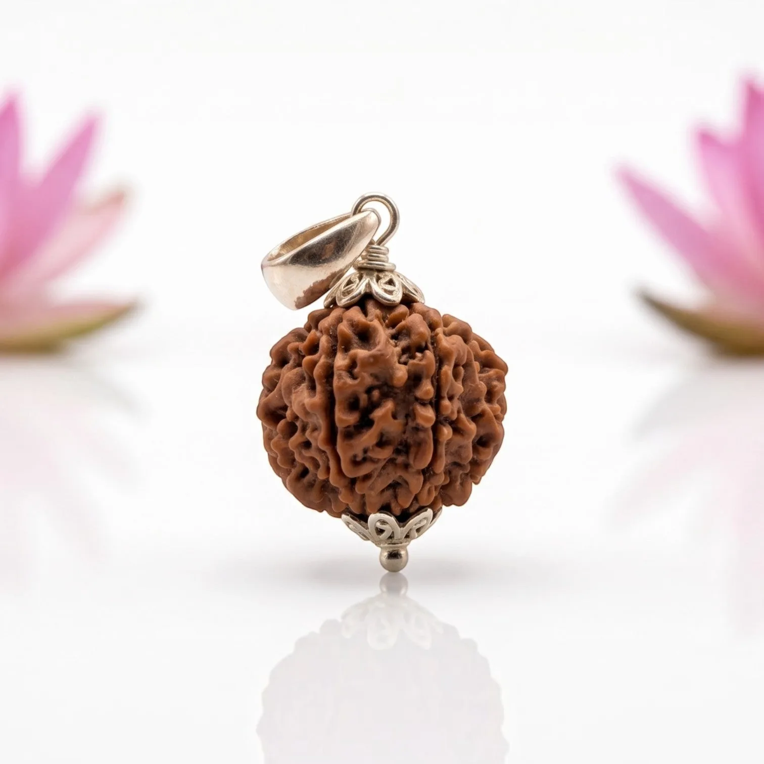 Natural 5 Mukhi Rudraksha GS Pendant
