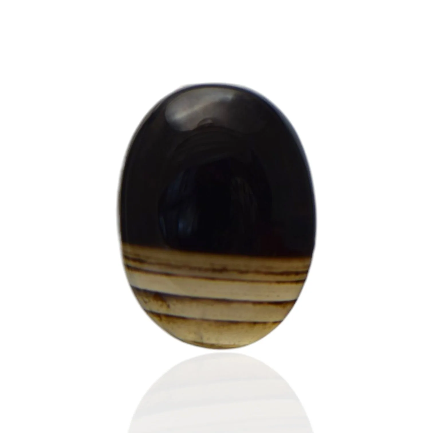 Natural Black Agate - 34.7 Carat