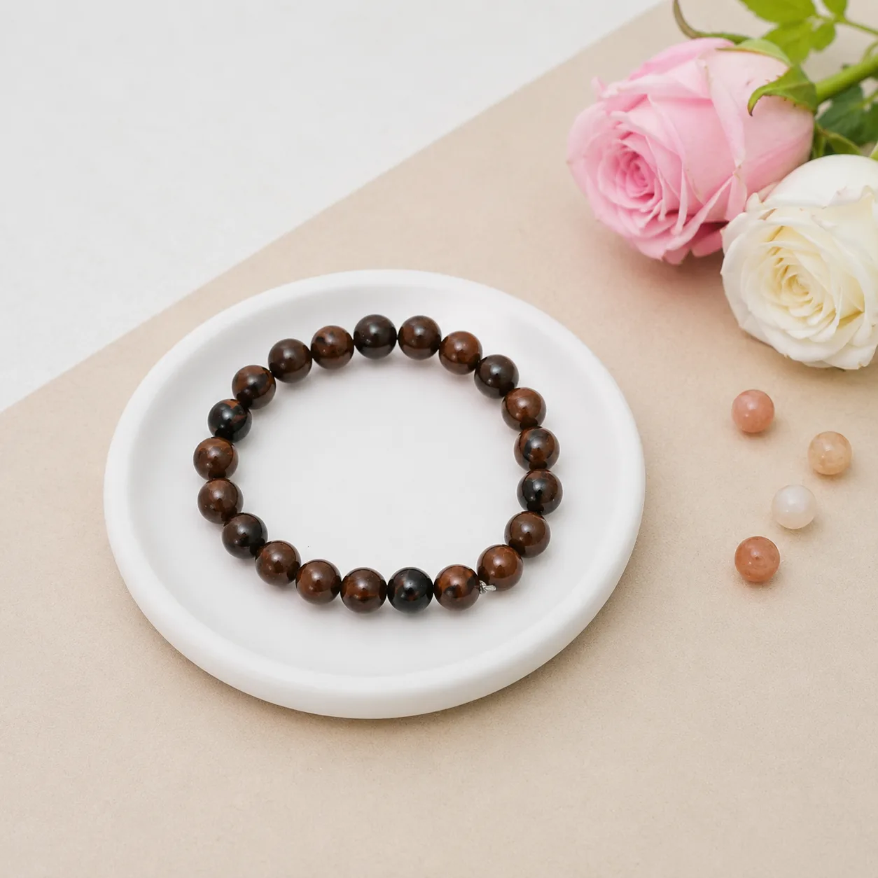Mahogany Obsidian Bracelet 8 MM Beads