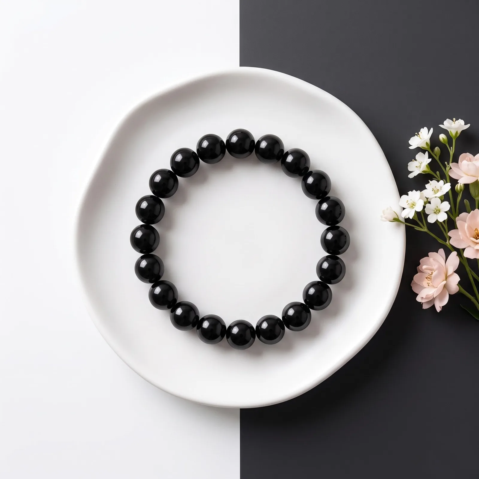 Black Onyx Bracelet 6 MM Beads