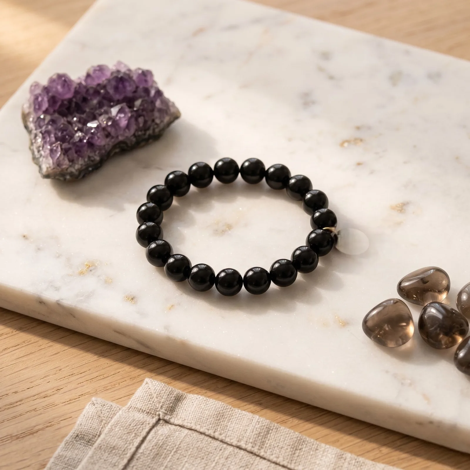 Black Onyx Bracelet 6 MM Beads