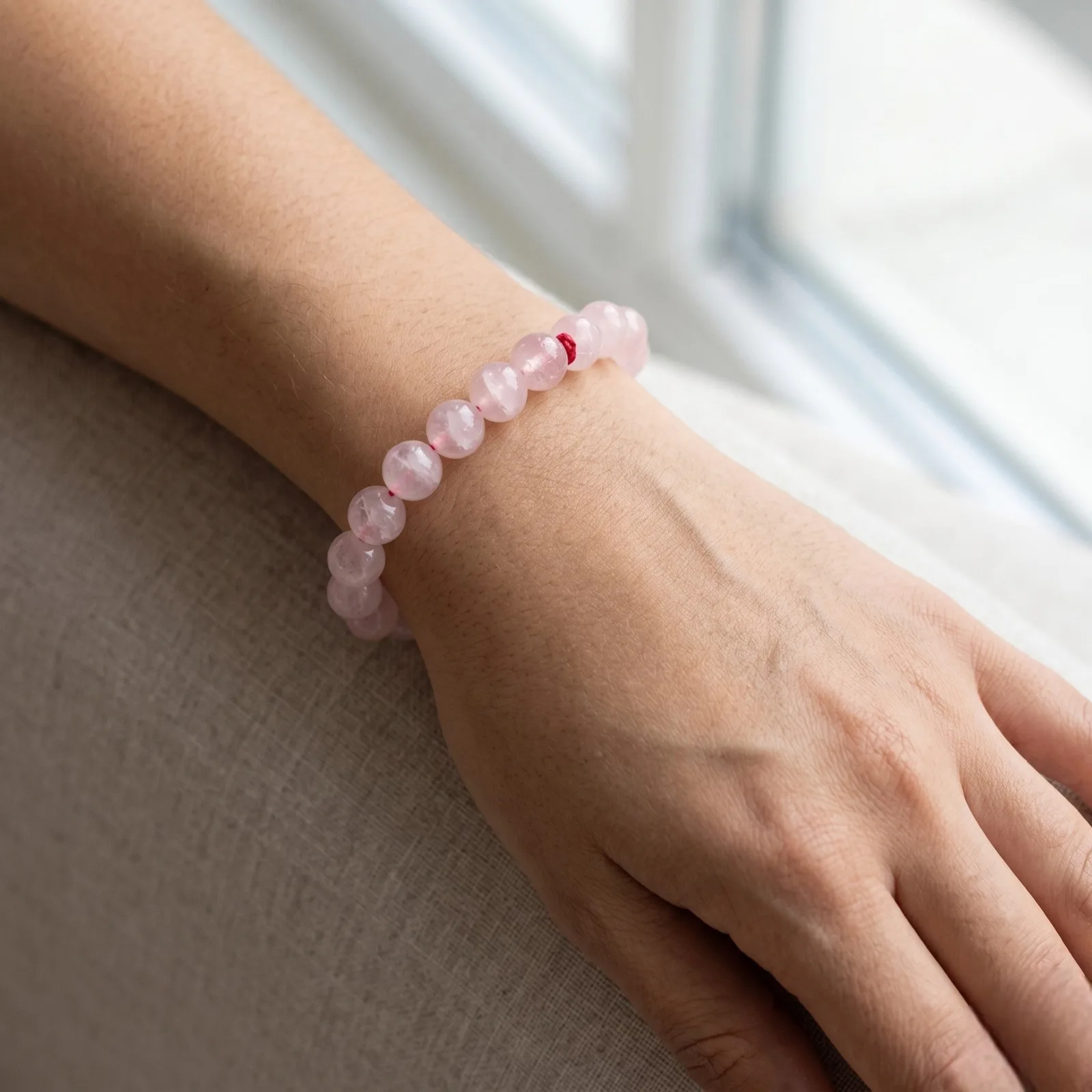 Rose Quartz Bracelet 8 MM Beads