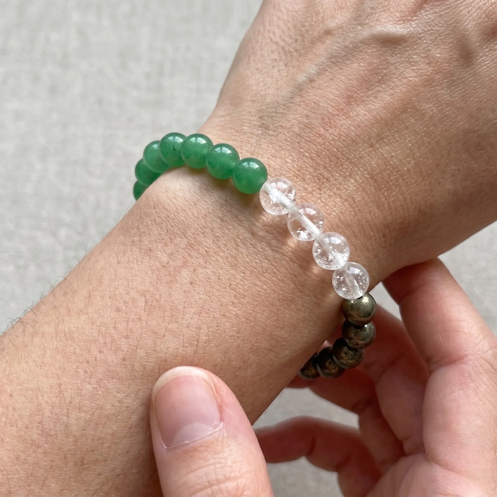 Good luck ( Green Aaventurine ,Clear Quartz , Pyrite )