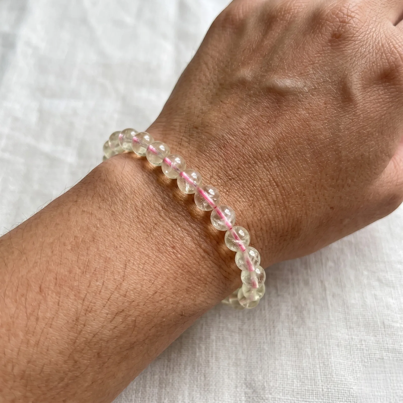Rose Quartz Bracelet 9 , 10 mm Beads