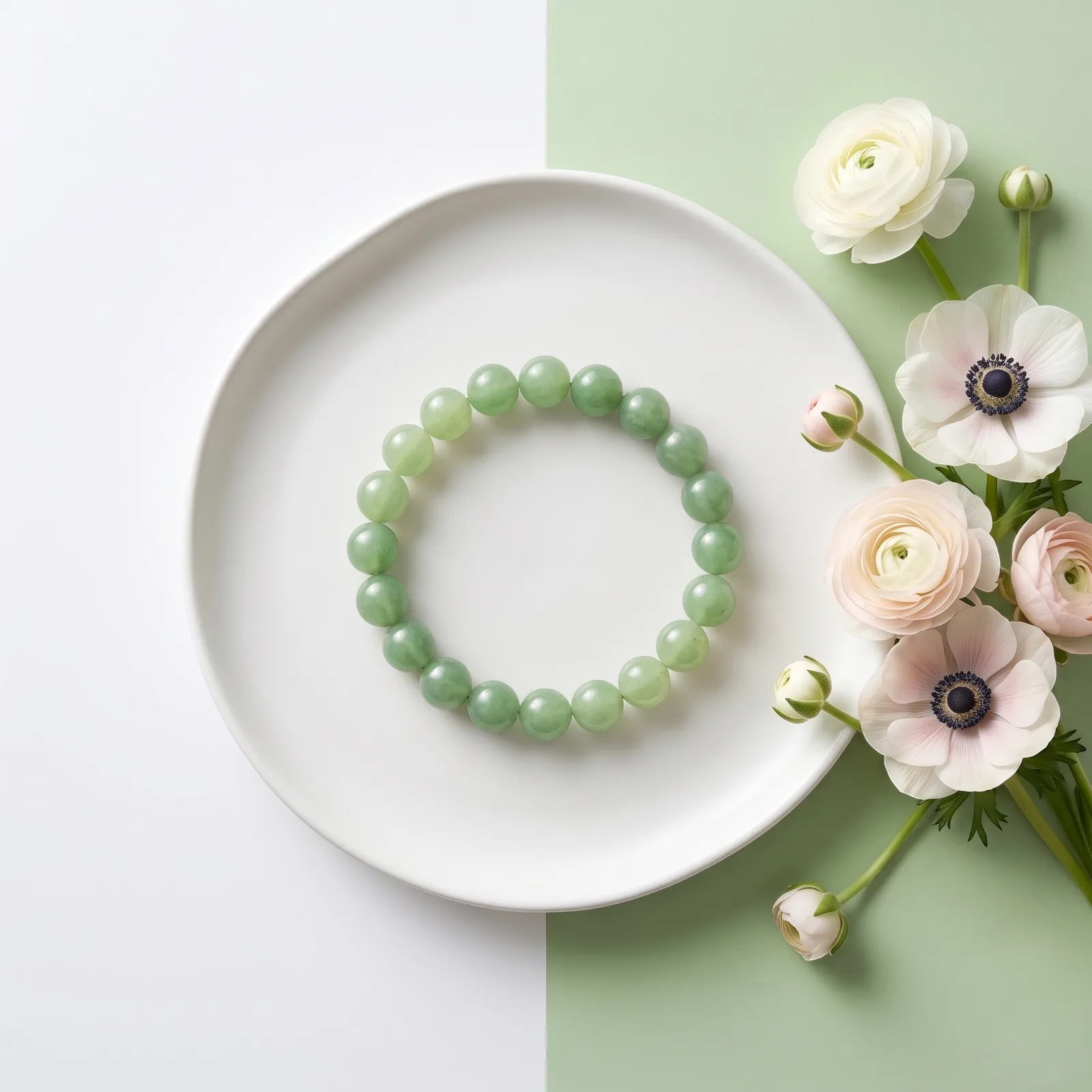 Green Aventurine Bracelet 8 , 10 mm Beads