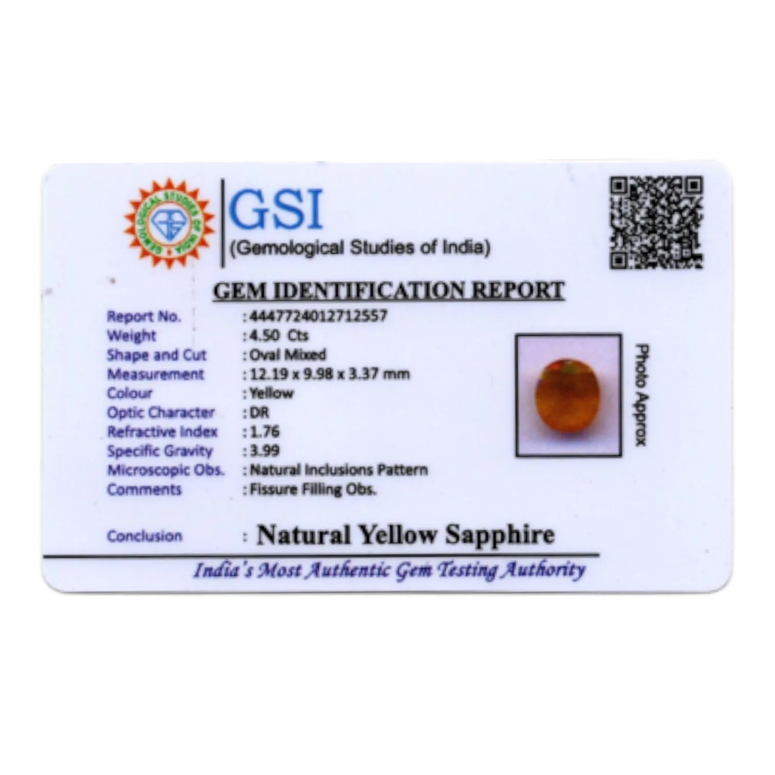 Yellow Sapphire - 4.5 Carat