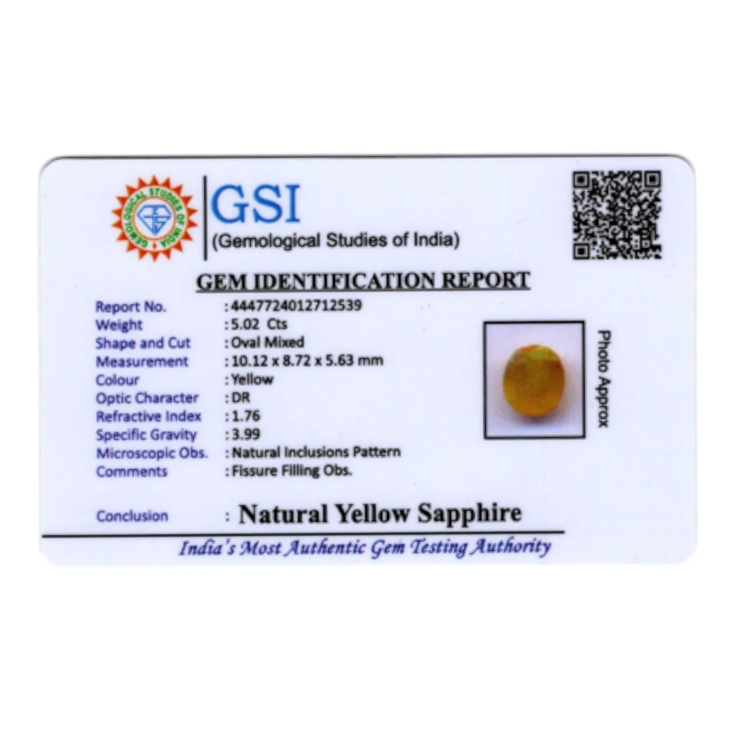 Yellow Sapphire - 5.02 Carat