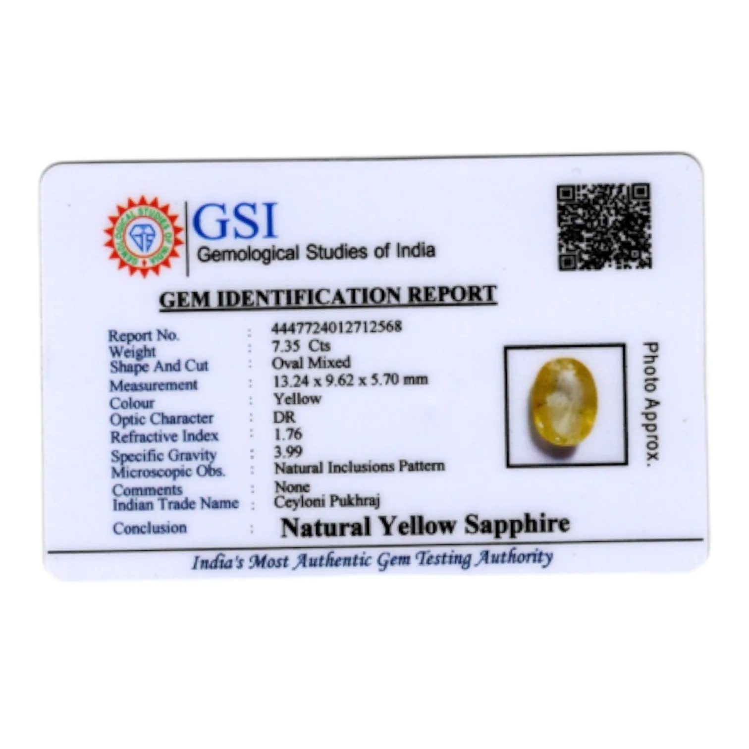 Yellow Sapphire - 7.35 Carat