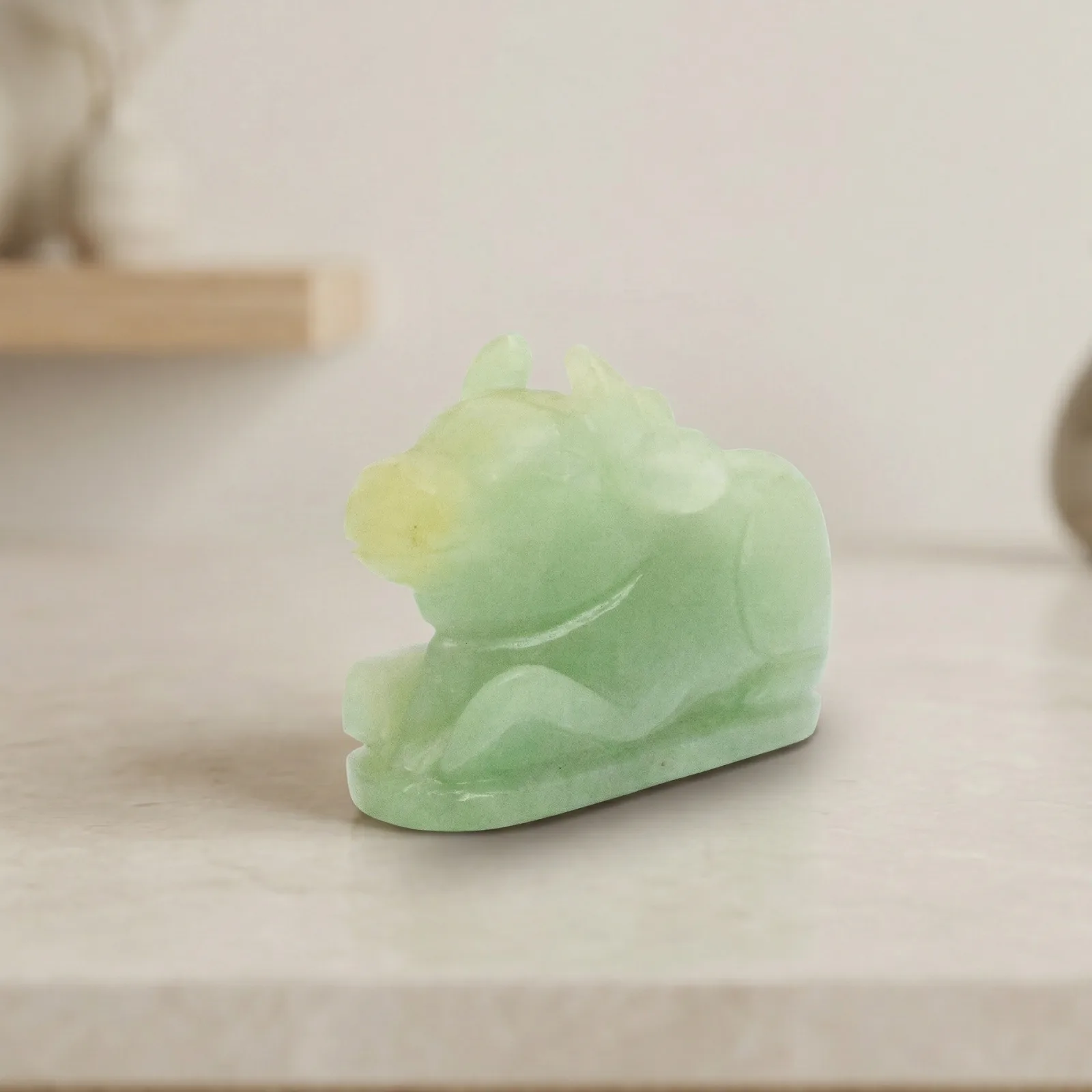 Green Aventurine Nandi - ( 173 Gram )