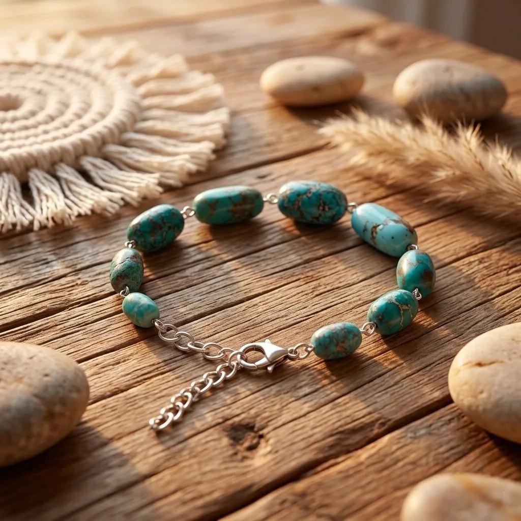 Iranian turquoise Bracelet ( 71 -89 Carat )