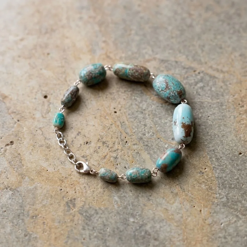 Iranian turquoise Bracelet ( 71 -89 Carat )