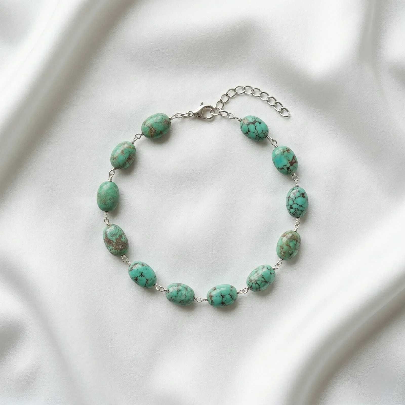 Iranian turquoise Bracelet ( 20-39 Carat )