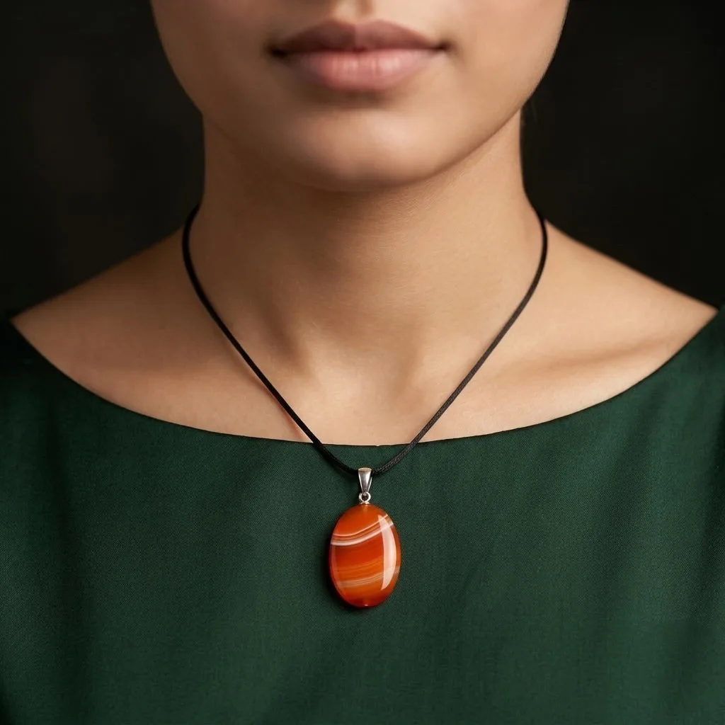 Red Agate Pendant