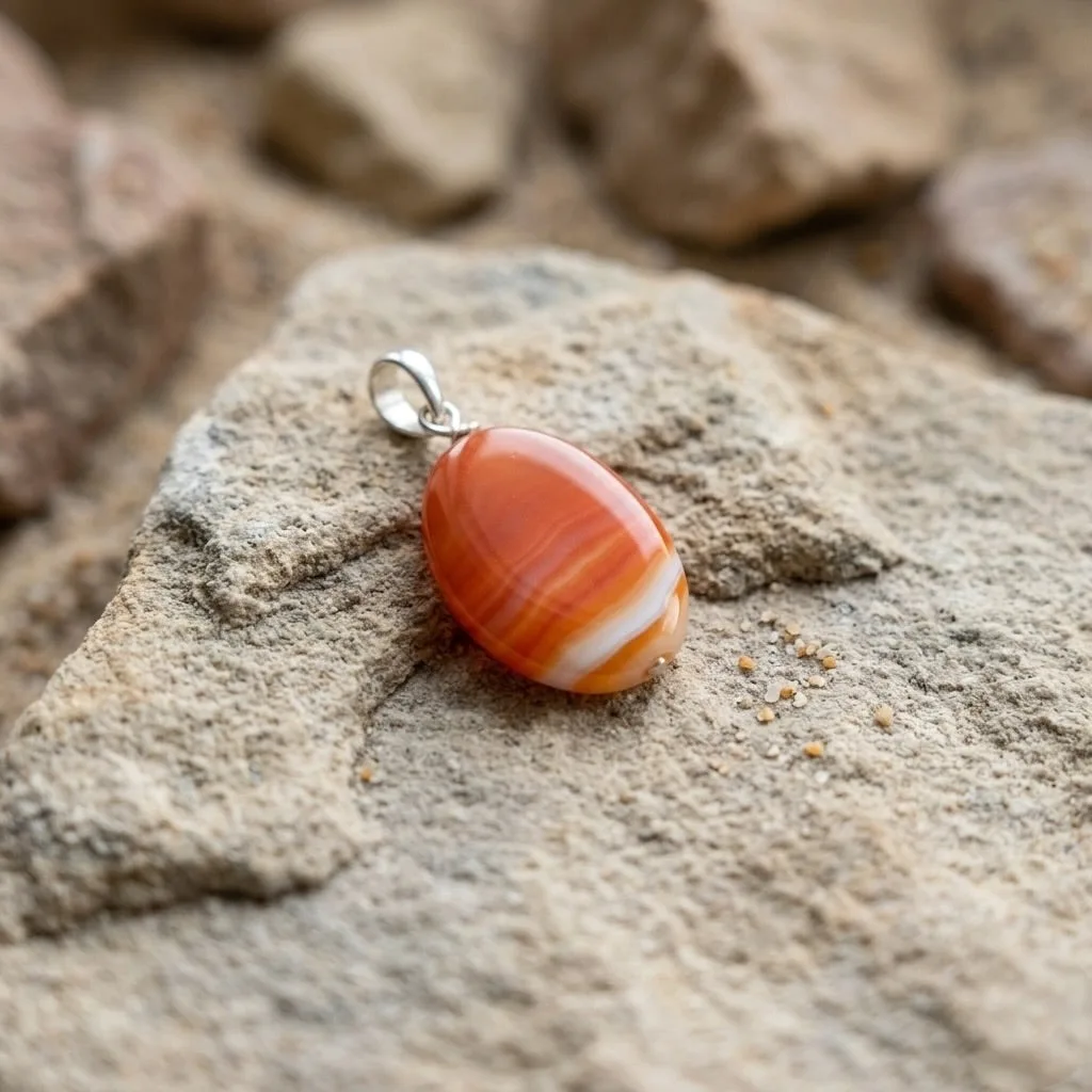 Red Agate Pendant