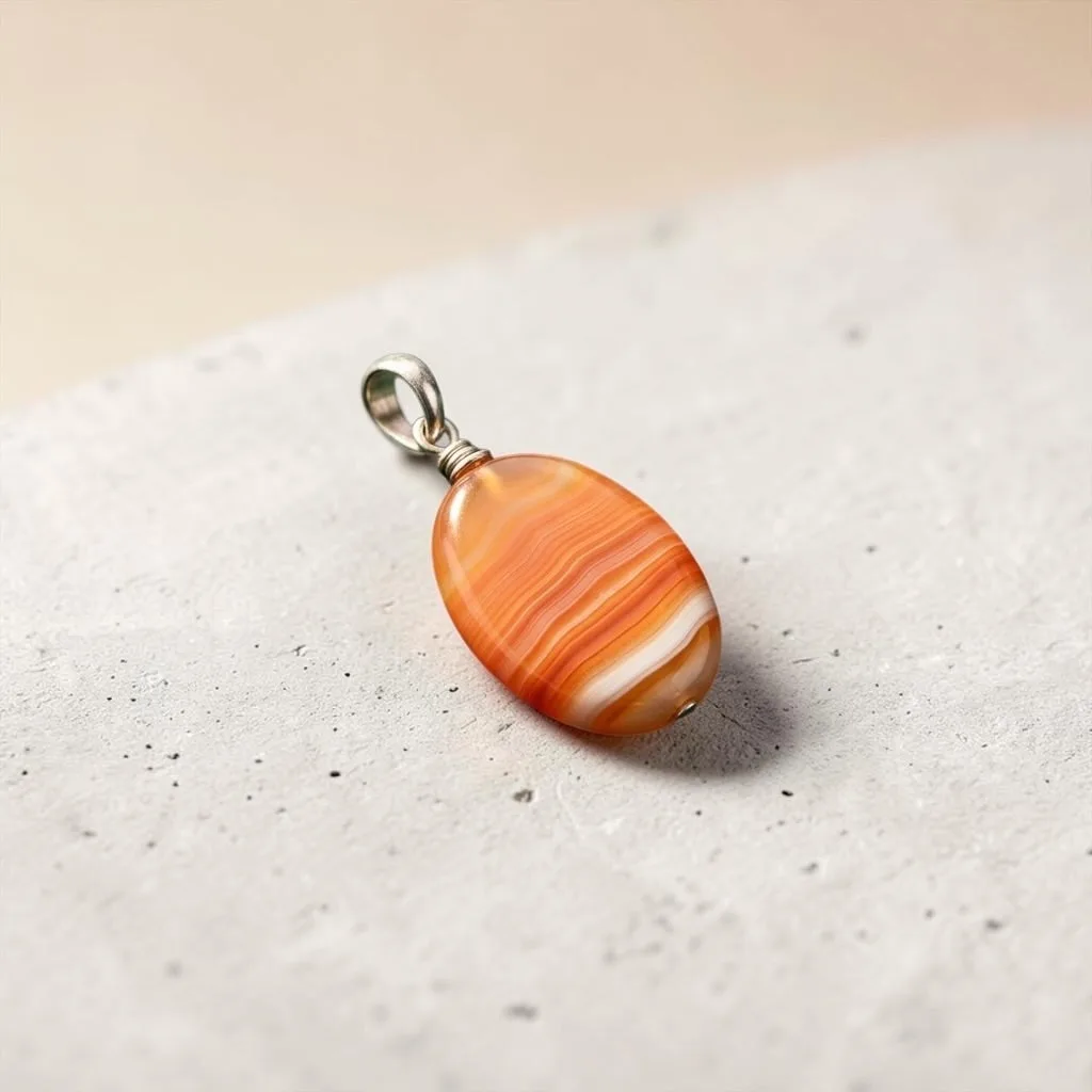 Red Agate Pendant